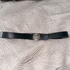 Tory Burch reversible black leather belt. Size M